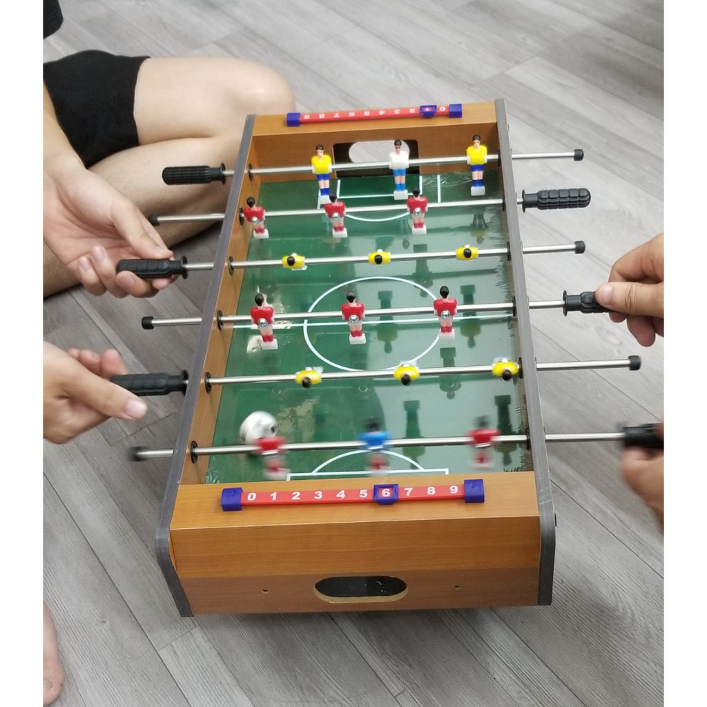 [RẺ NHẤT SHOPEE] Bàn bi lắc bóng đá Table Top - Gỗ 50x25x15cm - Thư Viện Đồ Chơi