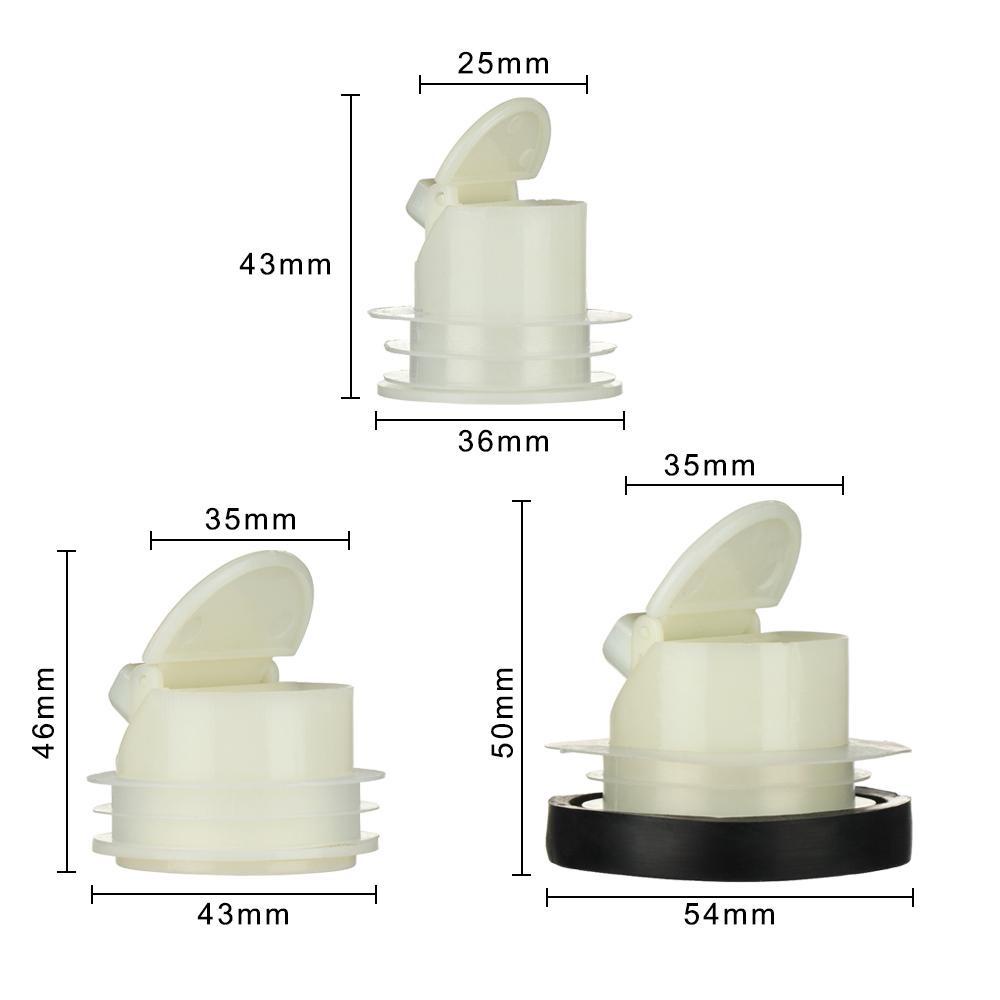 Set 5 Nắp Chặn Cống Thoát Nước Một Chiều Chống Mùi Hôi Tiện Dụng
