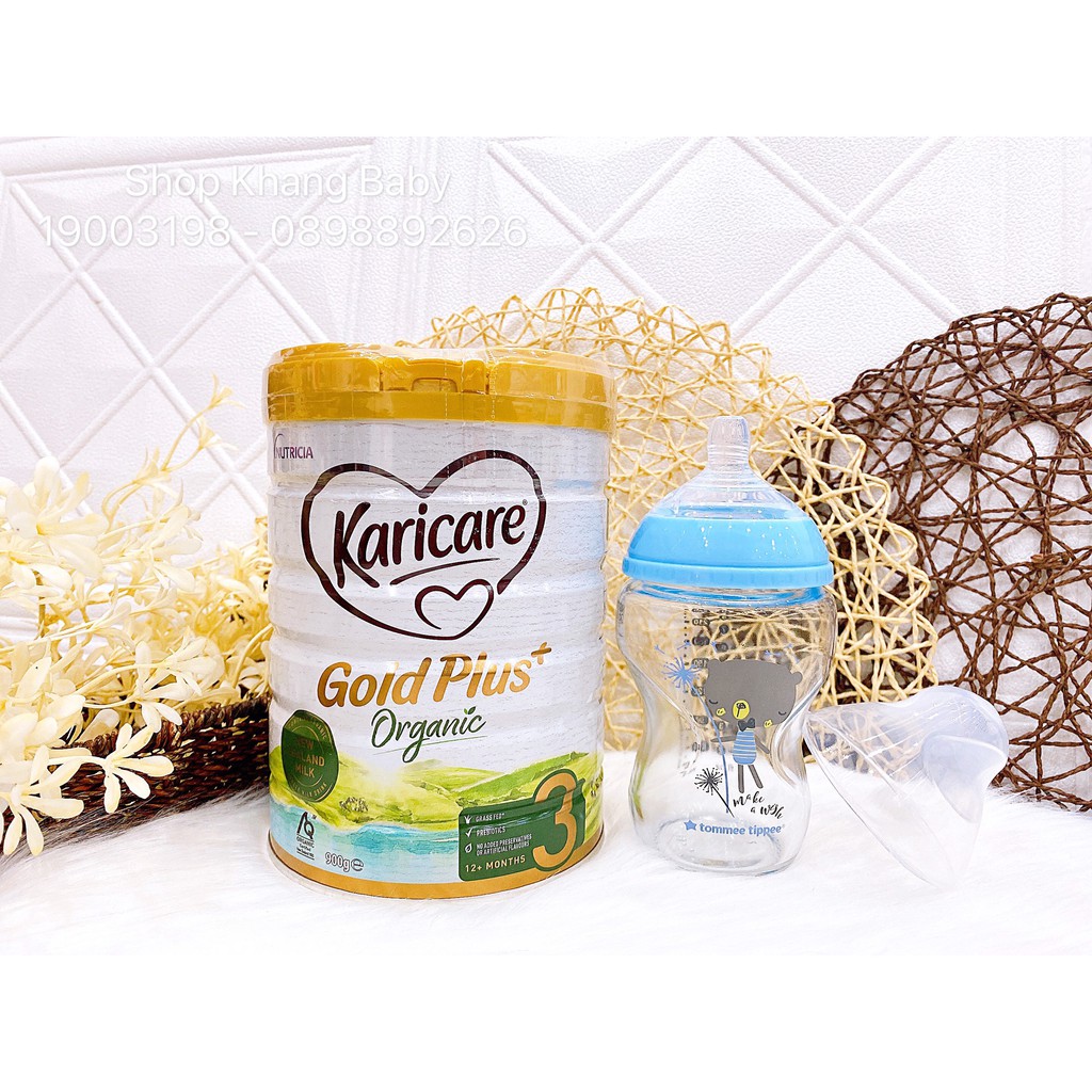 Sữa KARICARE organic gold plus ÚC đủ số 1,2,3 900gr