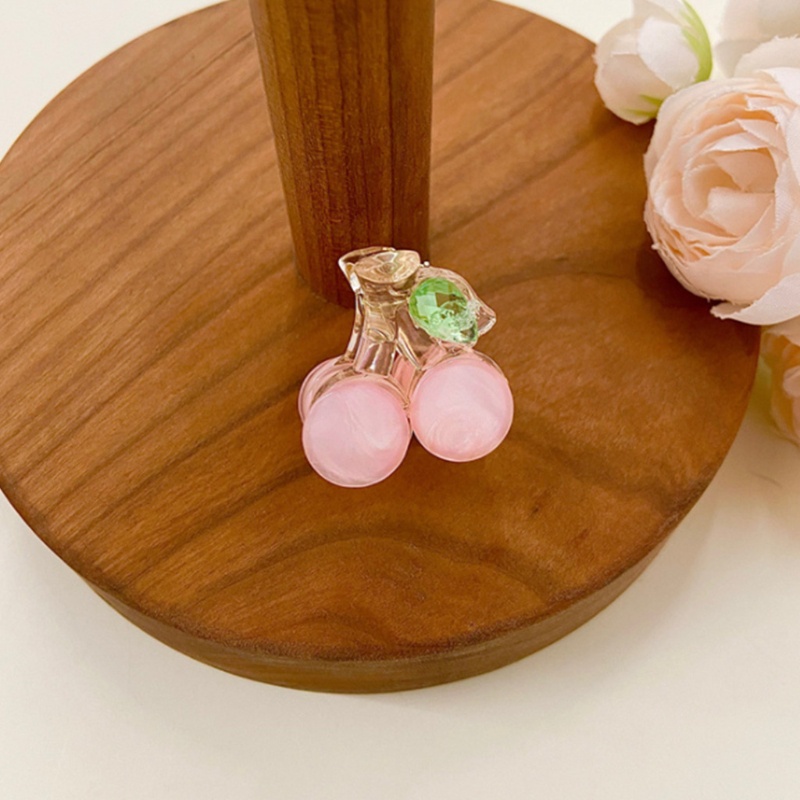 Xiangbao Kẹp Tóc Mái Bằng Resin Hình Quả Cherry Nhỏ Xinh Xắn