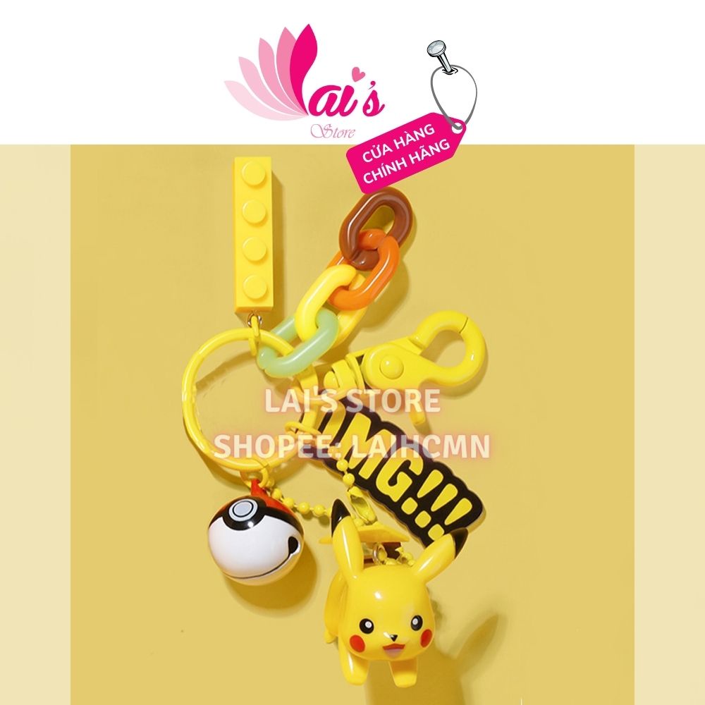 Móc Khóa Xe Máy Gấu Bearbrick, Ngựa Unicorn, Biệt Đội Siêu Anh Hùng, Công Chúa, Pikachu Phụ Kiện Túi Xách - LAI'S STORE