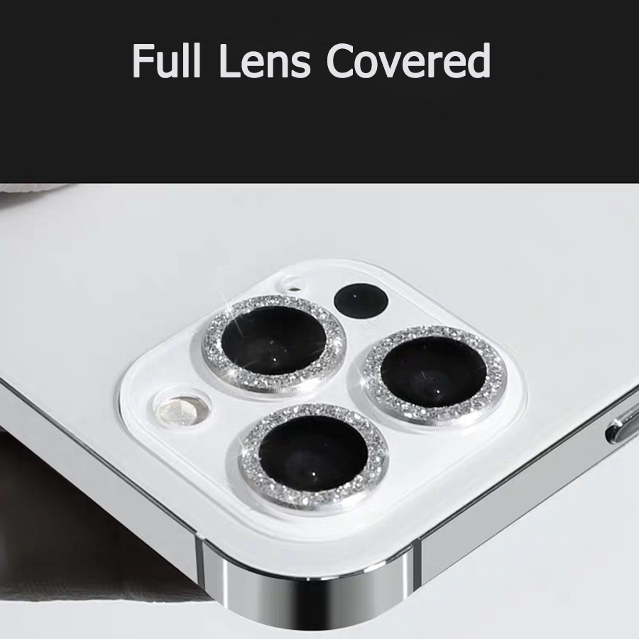 Ốp Điện Thoại Mặt Kính Viền Kim Loại Bảo Vệ Camera Cho iPhone 12 Pro max 11 13 Pro max 12 13 mini