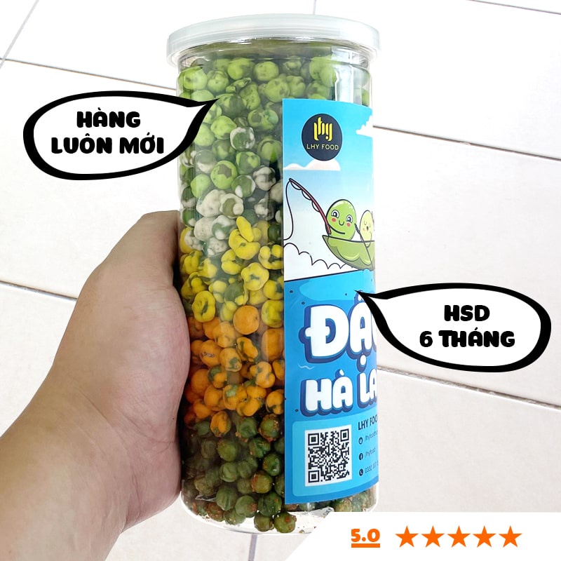 Đậu hà lan 5 vị wasabi 🍟FREESHIP🍟 phô mai tỏi ớt sữa rau củ LhyFood đồ ăn vặt 450g