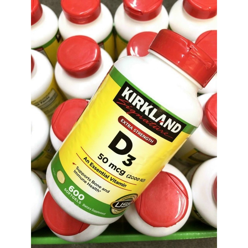 Viên uống Vitamin D3 Kirkland 600v