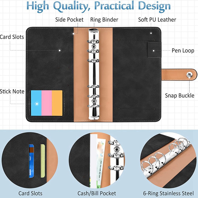 Set 49 Túi Đựng Tiền Tài Liệu Khổ A6 Tiện Dụng