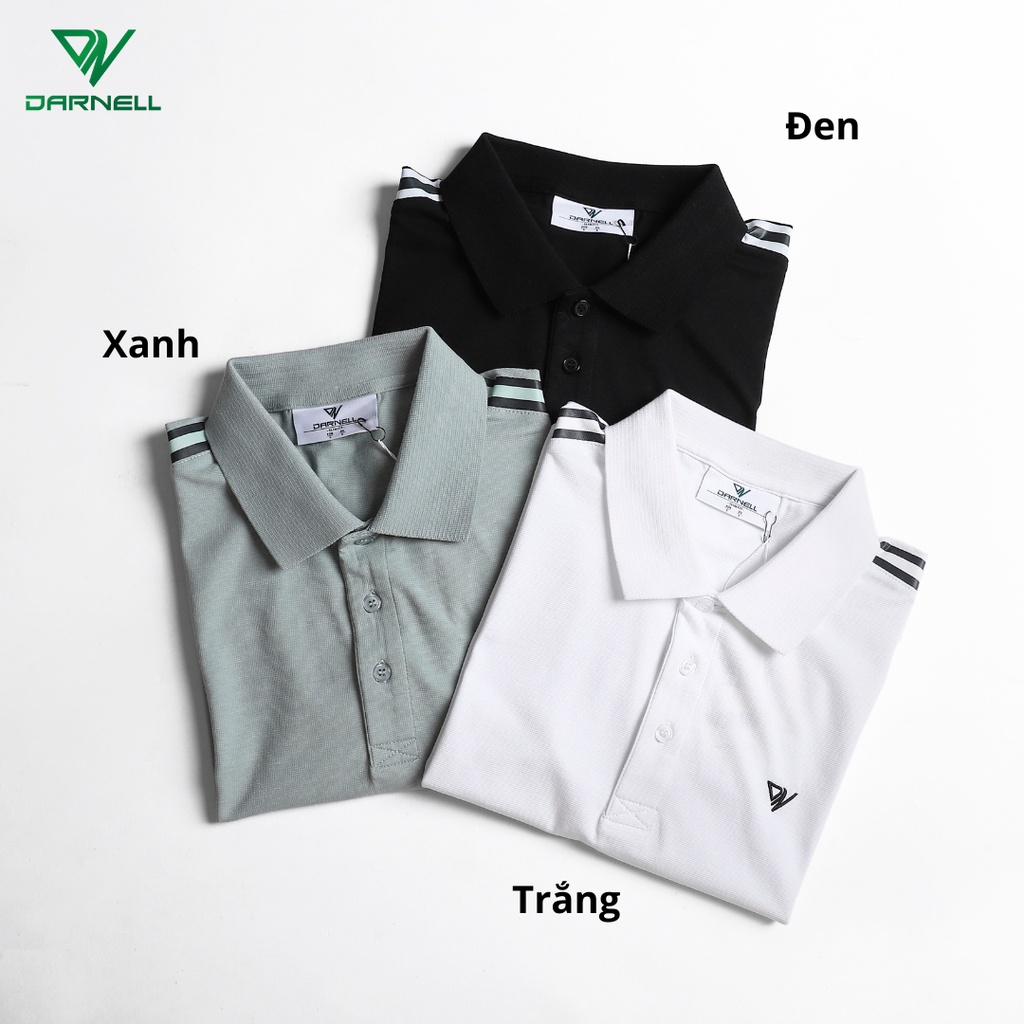 Áo thun polo nam DARNELL tay ngắn kẻ vai chất cotton mềm mại nhẹ thoáng mát slimfit sang trọng DN01