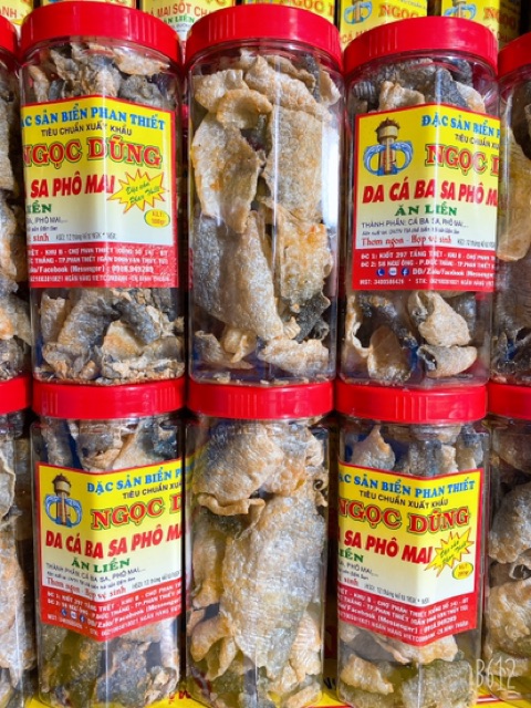Da Cá BaSa Phô Mai ( ăn liền ) là món ăn yêu thích của Shop Đặc Sản Biển Phan Thiết NGỌC DŨNG; Hộp 200 gram.HSD 12 tháng
