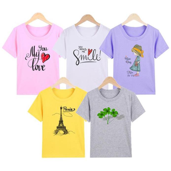 COMBO 5 áo thun nữ như hình chất liệu poly cotton combo 5 M1