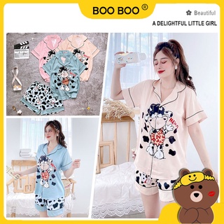[Mã SKAMLTSM9 giảm 10% đơn 99K] Đồ bộ Latin Đùi Boo Boo mẫu bò sữa (40kg-58kg)