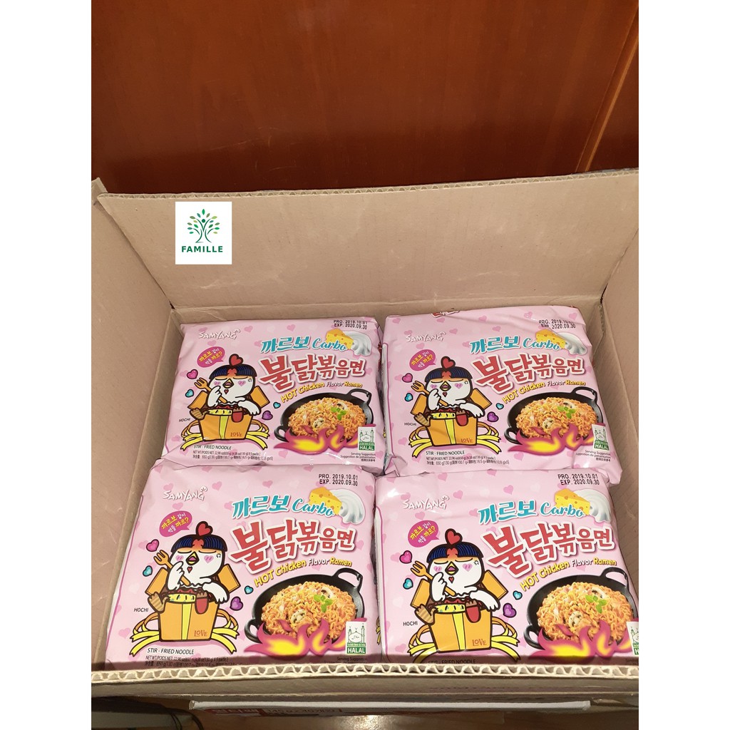 Combo 5 Gói Mì Cay Samyang Sốt Kem Carbonara - Hàn Quốc | BigBuy360 - bigbuy360.vn