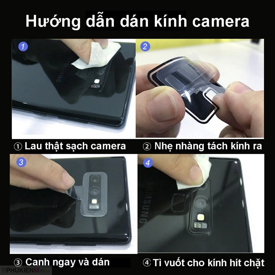 Kính dán cường lực bảo vệ camera sau chống trầy xước, bể nứt cho Samsung Galaxy A50 giá rẻ