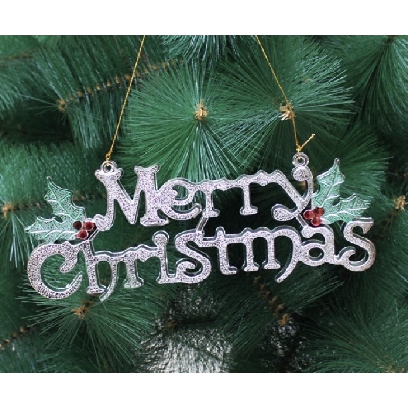 Chữ Merry Christmas 15cm trang trí cây thông