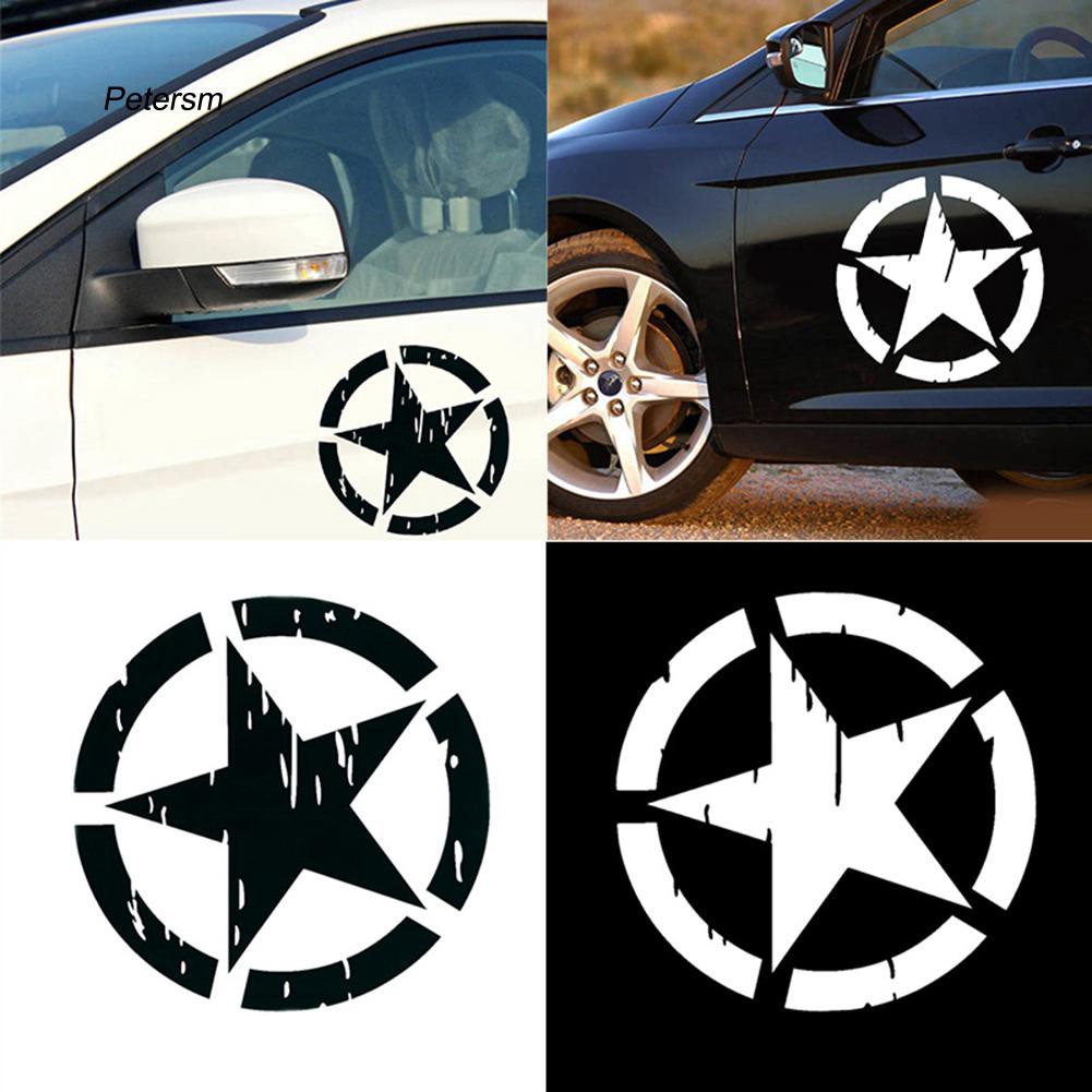 Decal dán xe hơi hình ngôi sao PT _ Star