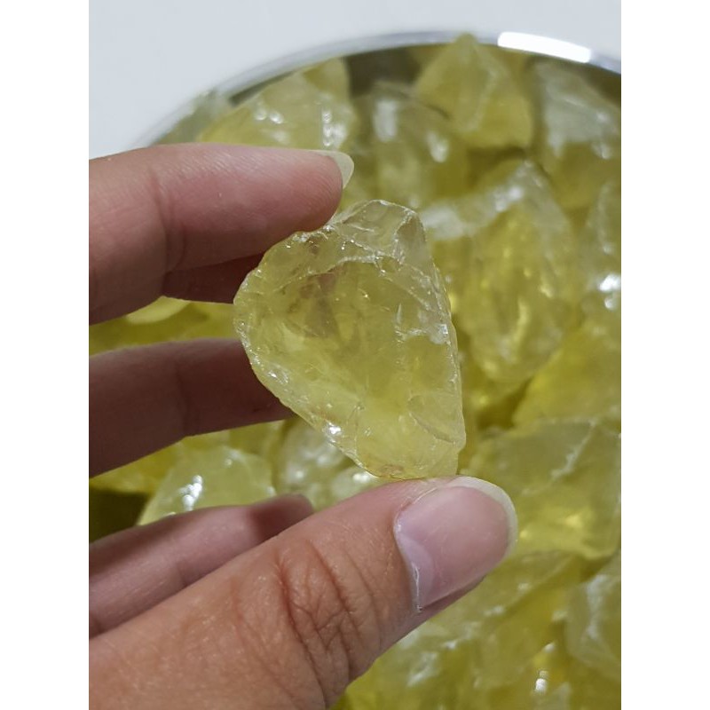 Đá thô thach anh Vàng (Citrine) may mắn, đá thanh tẩy trong Tarot, Reiki, thiền định, phong thủy