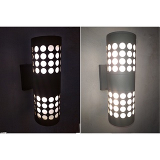 Đèn vách đèn hắt tường LED hiện đại dùng trong nhà, ngoài trời PN1804đen PN1804xam