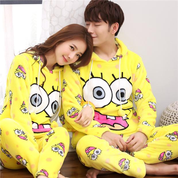 Doraemon Bộ Đồ Ngủ Vải Flannel Dày Ấm Áp In Hoạt Hình Doremon Đáng Yêu Cho Cặp Đôi