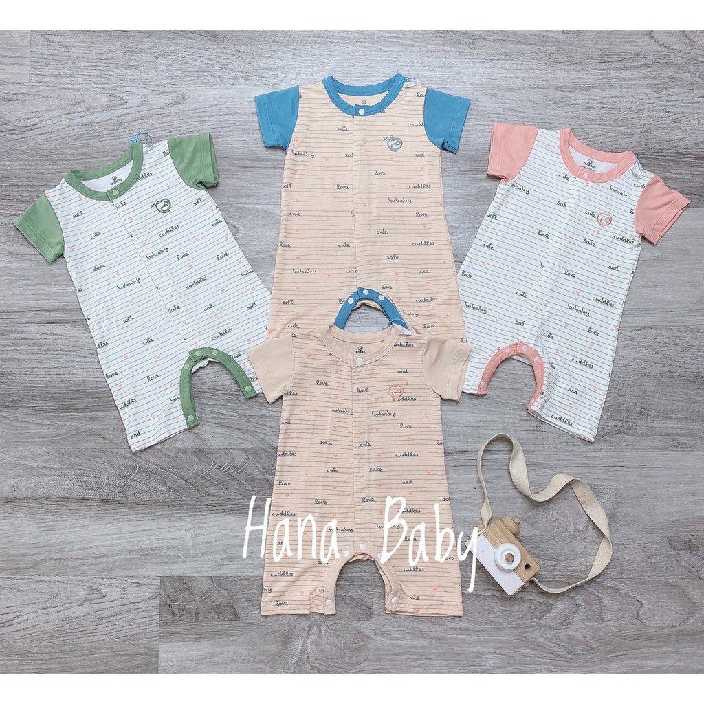 Body  cộc họa tiết Bu Baby chất sợi tre