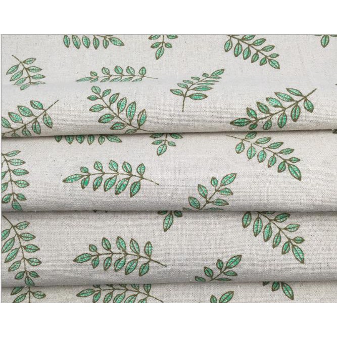 VẢI BỐ, VẢI CANVAS HỌA TIẾT LÁ, SỌC, MÈO, THỔ CẨM