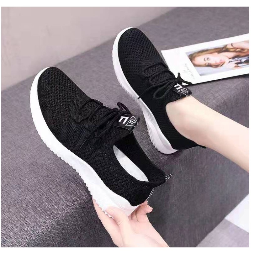 Giày Thể Thao Nữ Đế Viền Chữ Êm Chân Siêu Đẹp BA245