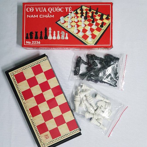 Bộ cờ vua nam châm BB KIDS gấp gọn 28cm x 28cm