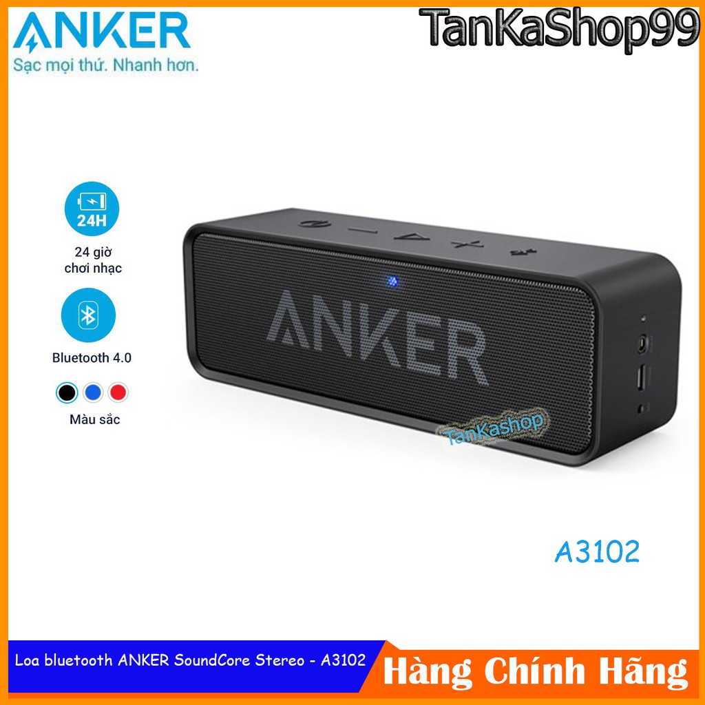 Loa bluetooth ANKER SoundCore Stereo 6W - A3102