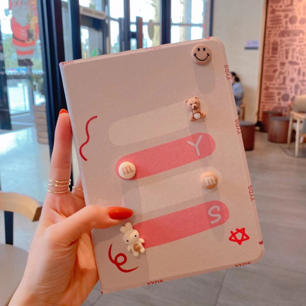 Ốp Máy Tính Bảng In Hình Gấu Hoạt Hình Cho Ipad 2/3/4 Mini 1/2/3/4/5 Air 1/2/3 5/6/7/8th Gen Ipad Air 4 Thế Hệ 9