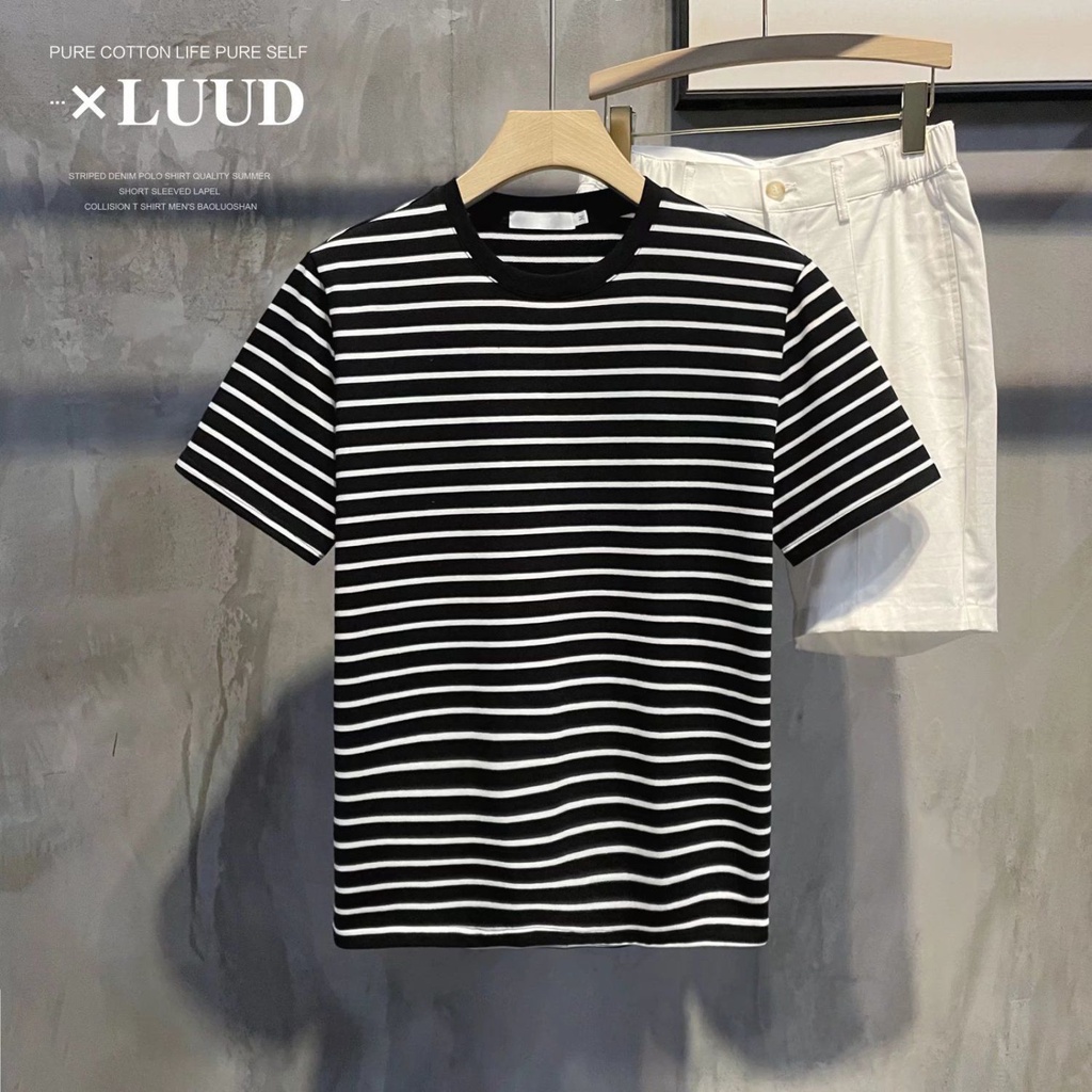 Áo Thun Cotton Ngắn Tay Dáng Ôm Thời Trang Nam Tính