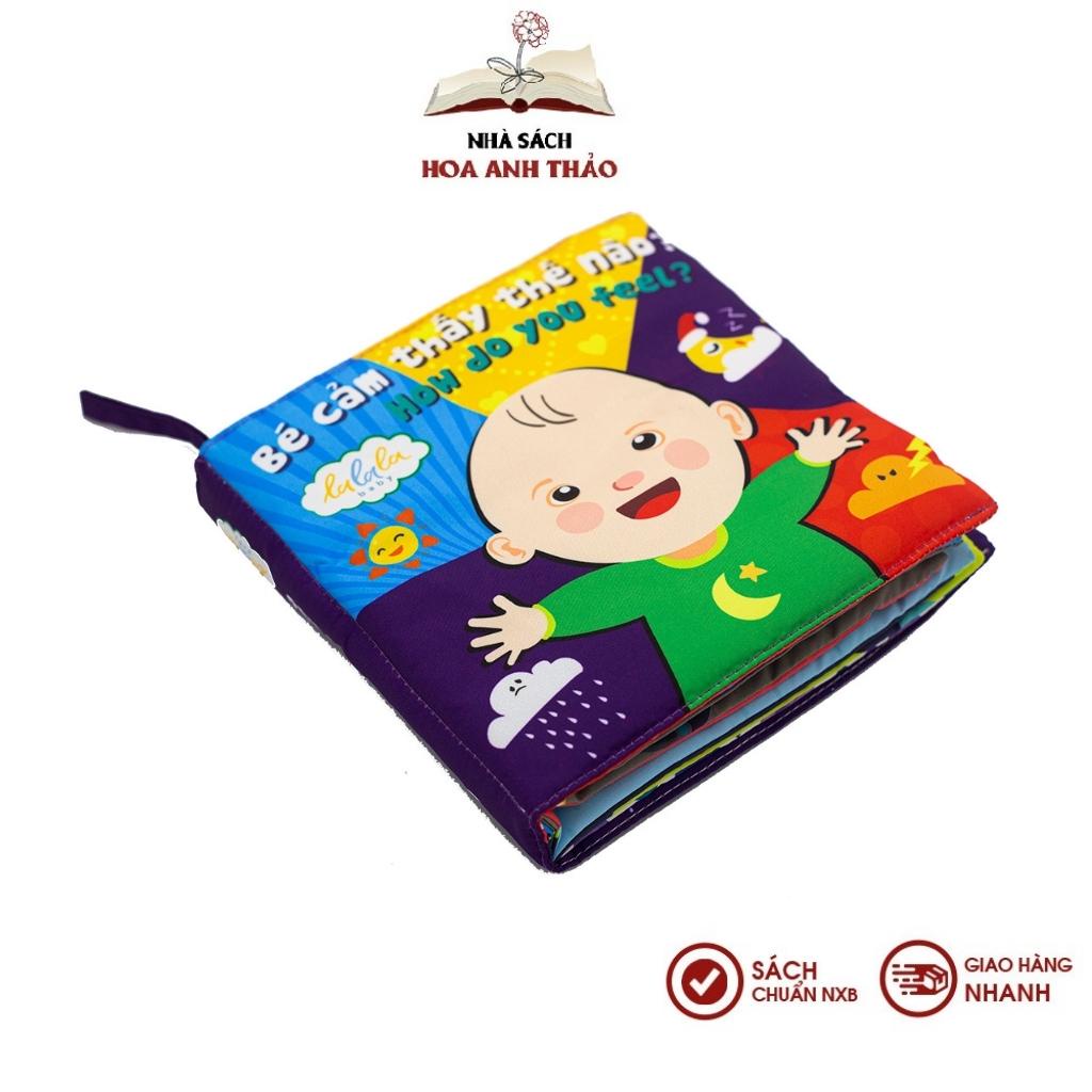 Sách vải Lalala baby song ngữ đa tương tác Bé cảm thấy thế nào?