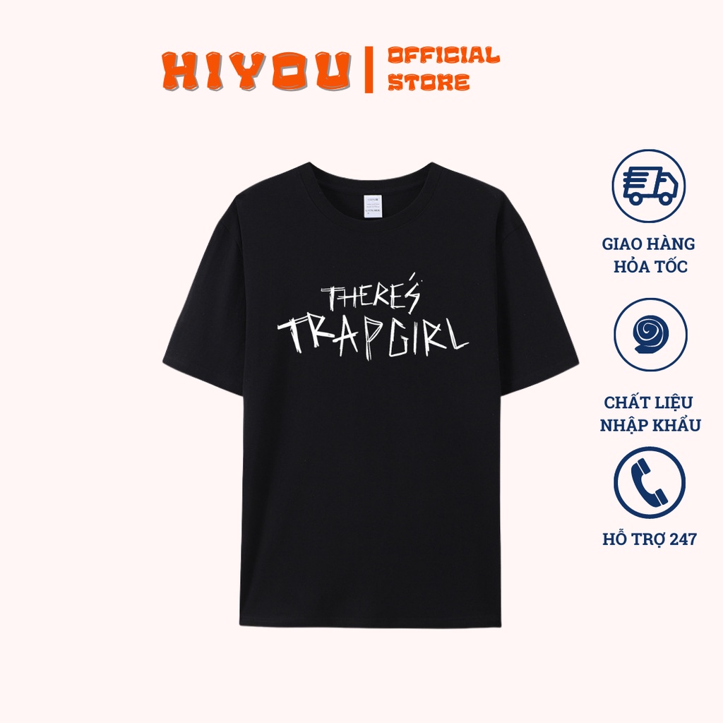Áo Thun nam nữ tay lỡ phiên bản Premium 100% Cotton Cao Cấp in TRAP GIRLS Form Rộng Oversize Top xu hướng