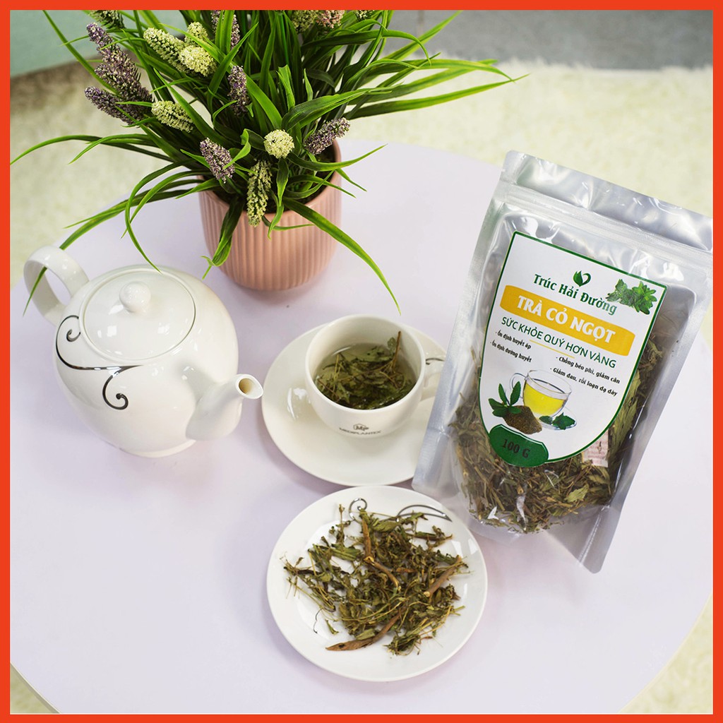 ✅[CHÍNH HÃNG] TRÀ CỎ NGỌT GIẢM CÂN KHẮC TINH TIỂU ĐƯỜNG, HUYẾT ÁP CAO LOẠI ĐẸP 100G