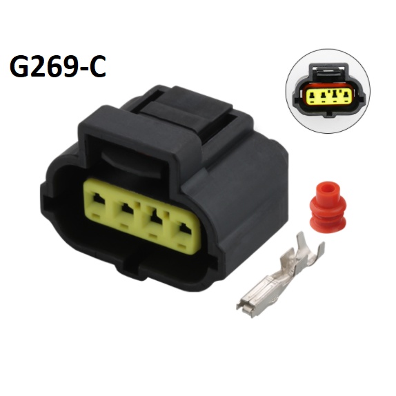 G269-Giắc cắm bàn đạp ga điện tử ô tô 4 lỗ 1.8mm