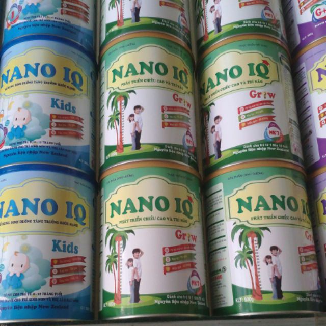 Sữa Nano IQ Grow chiều cao 900g.(date mới)( có quà).