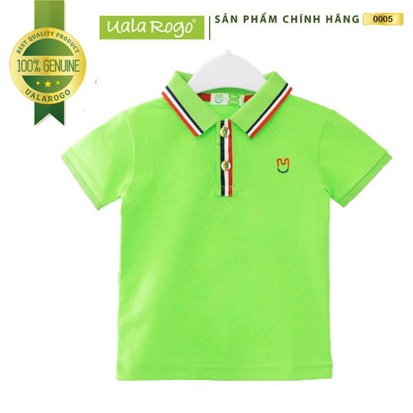 Áo thun bé trai Polo Uala rogo 1-7 tuổi cotton thoáng mát thấm hút mồ hôi quần áo trẻ em Ur0005