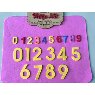 Chữ số xốp 0-9 3cm/5cm - mầm non-trang trí-scarpbook-bookmark