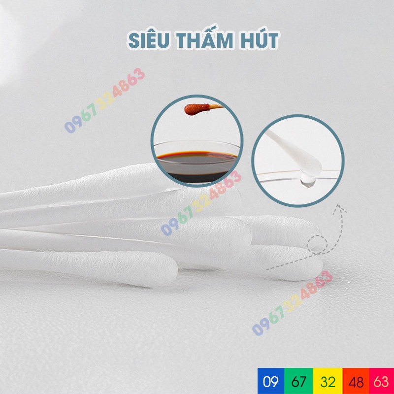 Tăm bông VCOOL CAO CẤP HỘP XANH XUẤT NHẬT 400 QUE cho bé