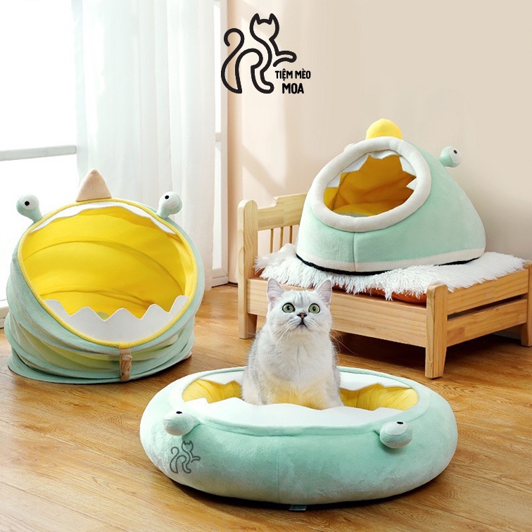 Ổ nằm ếch 2in1 cho mèo - Tiệm Mèo Moa