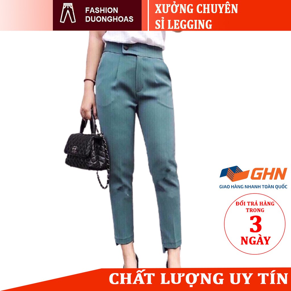 Quần Baggy cạp cao công sở cúc lệch siêu tôn dáng, loại đẹp QBL075 | BigBuy360 - bigbuy360.vn