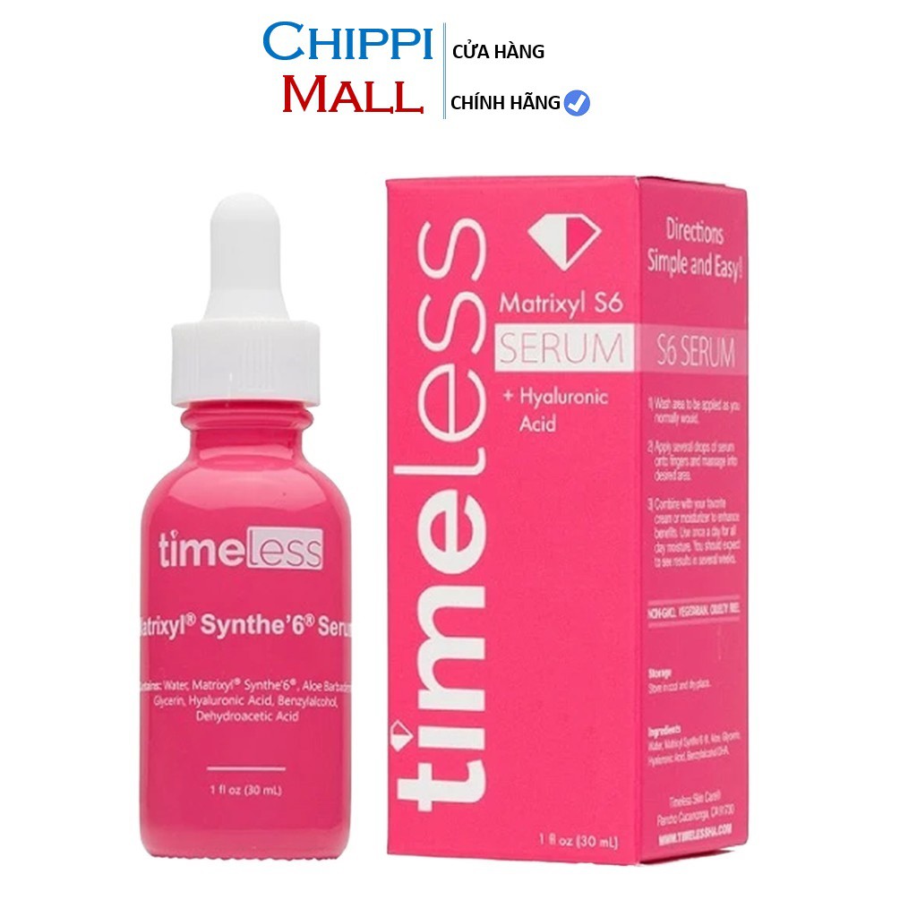 [Timeless Nhập Khẩu] Tinh Chất Chống Lão Hóa Serum Timeless Matrixyl S6 30ml