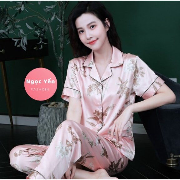 BỘ MẶC NHÀ PIJAMA LỤA QUẢNG CHÂU SIÊU MỀM MỊN