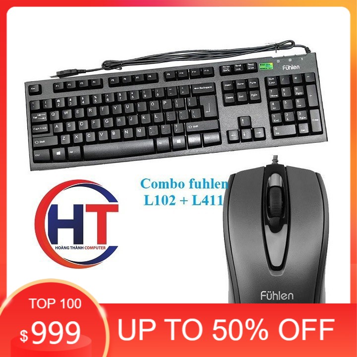 Bộ bàn phím chuột Fuhlen L411 + Chuột L102