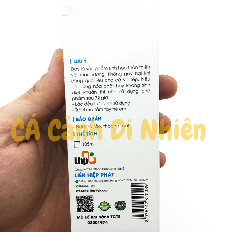 Vi sinh làm trong nước CLEAR cho hồ cá và tép cảnh KOIKA 105 ML