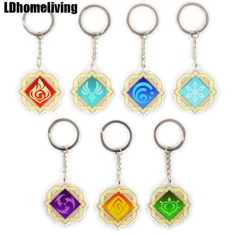 Móc Khóa Nhựa Acrylic Hình Nhân Vật Game Genshin
