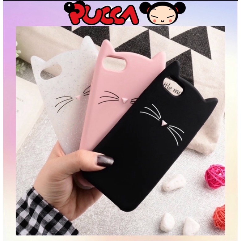 Ốp iPhone 6/6s/X/Xs/XsMax Silicon Dẻo Hình Tai Mèo Dễ Thương