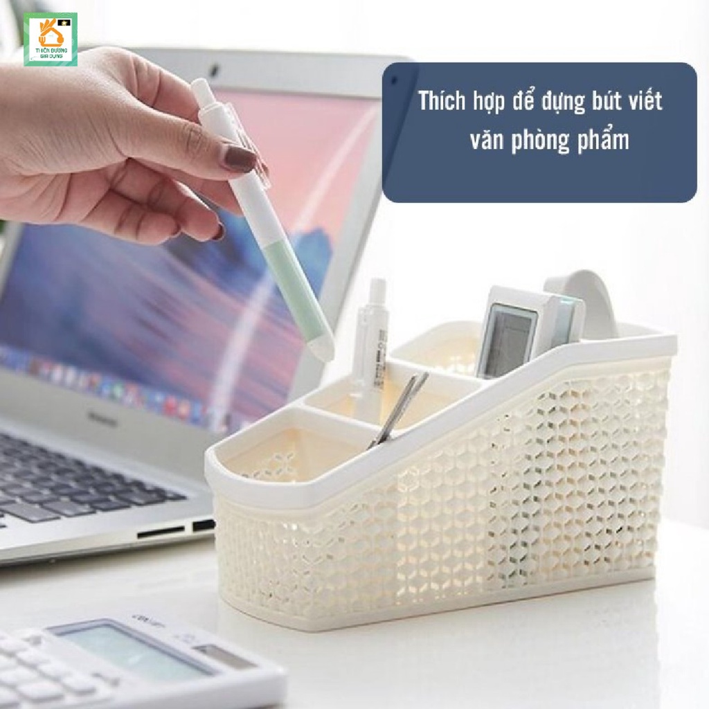 MVP061 khay đựng bút, đồ dùng học tập 4 ngăn VIỆT NHẬT PLASTIC