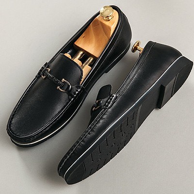 Giày Lười Nam Boat Loafers Shoes Handmade GL005- Da Nappa Cao Cấp