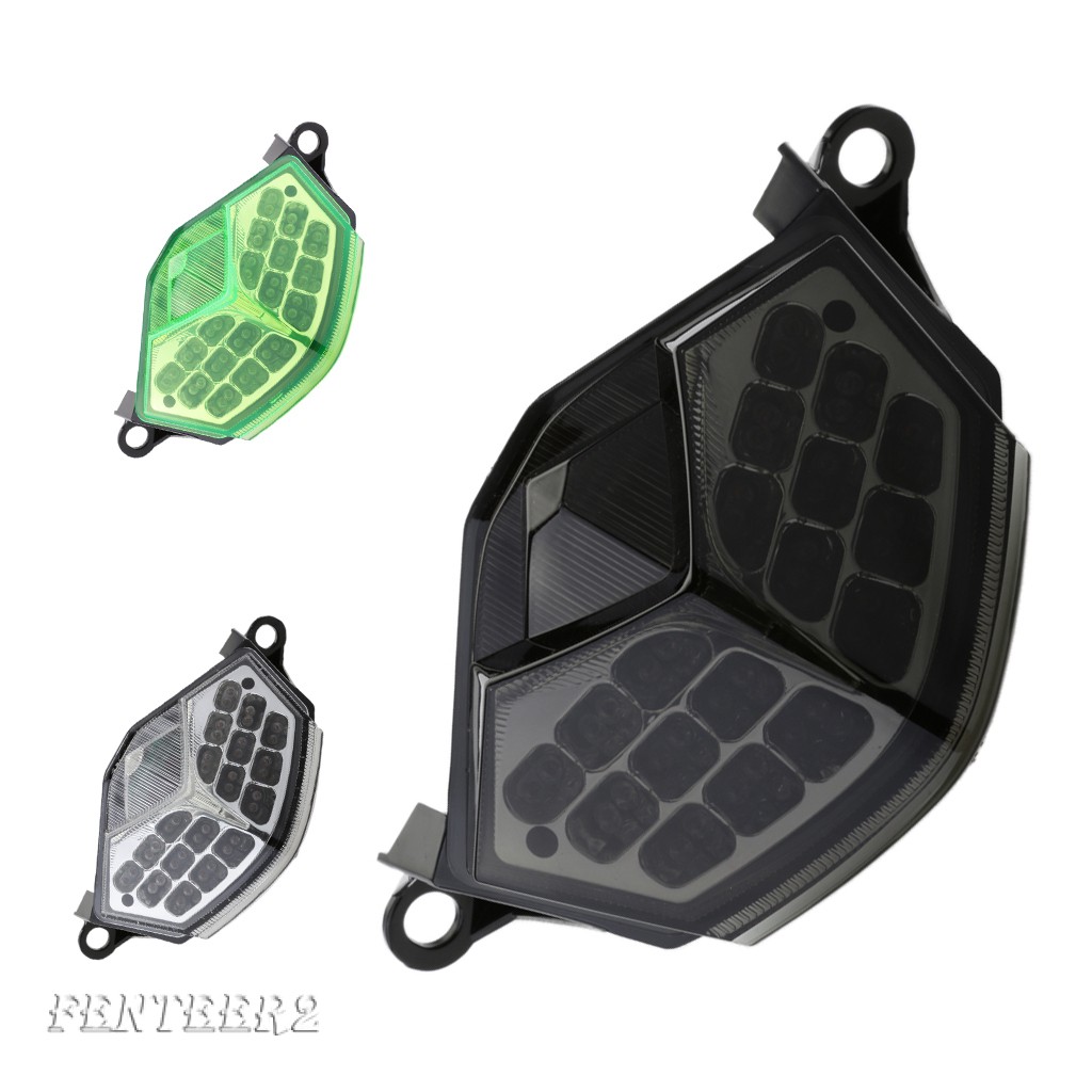 (Fenteer2 3c) Đèn Led Đuôi Xe Cho Kawasaki Zx6R 09-12 Zx10R 08-10