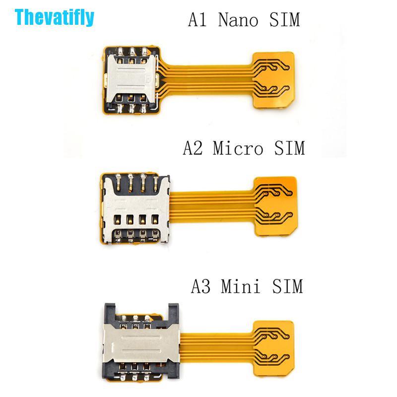 Đầu chuyển đổi thẻ sim Micro Nano kép mở rộng cho Android