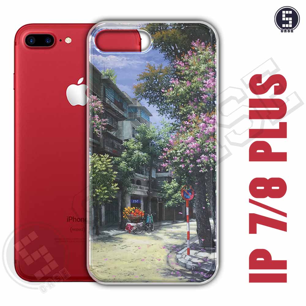 Ốp điện thoại iPhone 7/8 Plus Dẻo Chống Shock Nhiều Mẫu Tuyển Tập 5 Phố Cổ Sơn Dầu A1207-CL5