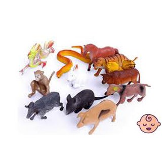 Bộ đồ chơi thú 12 con giáp nhỏ