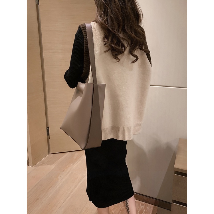 Áo len gile nữ ulzzang hàn quốc freesize cổ chữ V MINHU CLOTHES - AL01